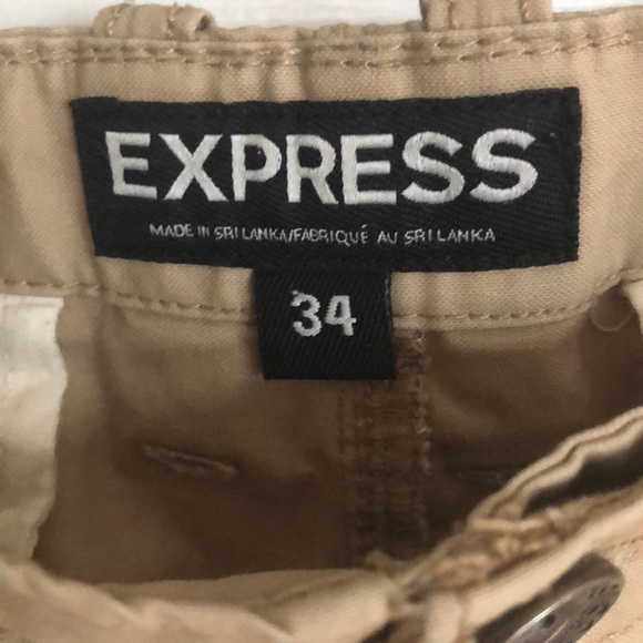 Express Khaki Cargo Shorts - Picture 4 of 7